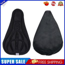 Sponge MTB Bike Seat Cushion with Saddle Seat Anti-slip Rain Cover (Black)