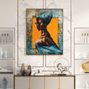 African Girl Oil Paint By Numbers Kit DIY Acrylic Painting on Canvas Crafts