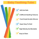 Flexible Soft Baby Silicone Baby Teether Hollow Silicone Teether Teething Tubes