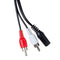 3.5mm1/8" Stereo Female to 2 Male RCA Jack Adapter Audio Y Splitt AUX G8C5