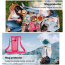 #A Water Bottle Carrier Bag with Adjustable Shoulder Strap Universal Bottle Slin