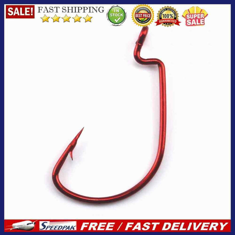 20pcs Barbed Crank Sharp Fishing Hooks Pesca for Soft Bait Tackle 2/0#