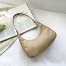 Fashion Women Pure Color Underarm Hobos Bags Top-handle Handbag (Camel)