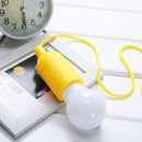 LED Hanging Light Bulb Battery Powered Colorful Pull Cord Bulbs (Yellow) Newly