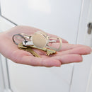 Burglar Anti-lost Metal Telescopic Keychain Retractable Elastic Nylon Rope Newly