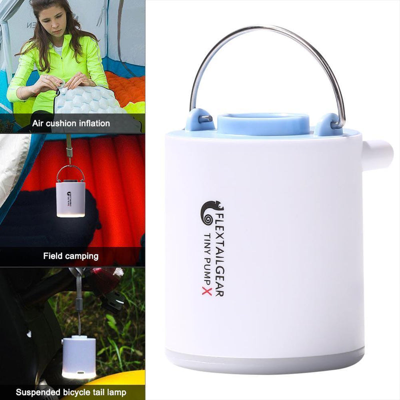 Mini Inflatable Pump USB Charging Outdoor Air Pump 3 Modes Camping Light