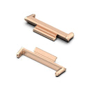 2pcs 24mm Metal Connector 304 Stainless Steel Watch Band Adaptor No Spring