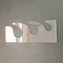4x Quilters Templates Ruler Feather Plume Sewing Machines Tools Parts Z1Z4 B6U6