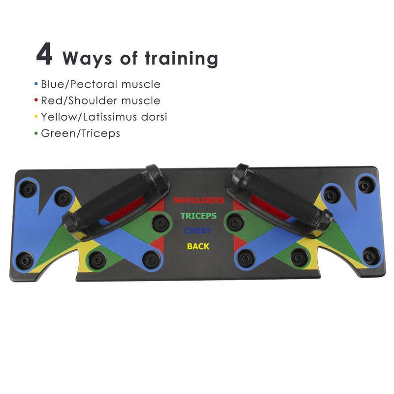 9 in 1 Body Building Push Up Rack Board System Fitness Comprehensive Exerci