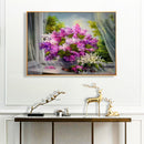 Painting By Numbers Kit Craft DIY Purple Flowers Digital Oil Art Picture Decor