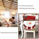 Springlinges 3 Piece Christmas Chair Covers, Santa Claus Cap, Chair Back