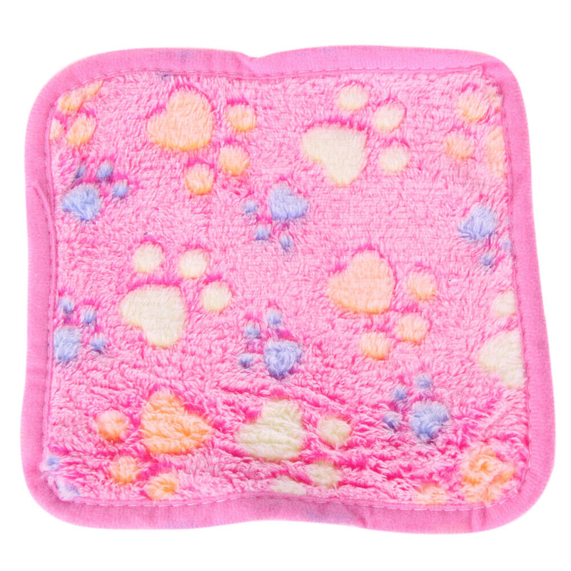 WARM Pet Blanket Touch Soft Warm Dogs Cat  Bed Blanket Mat(Red) (20x20)