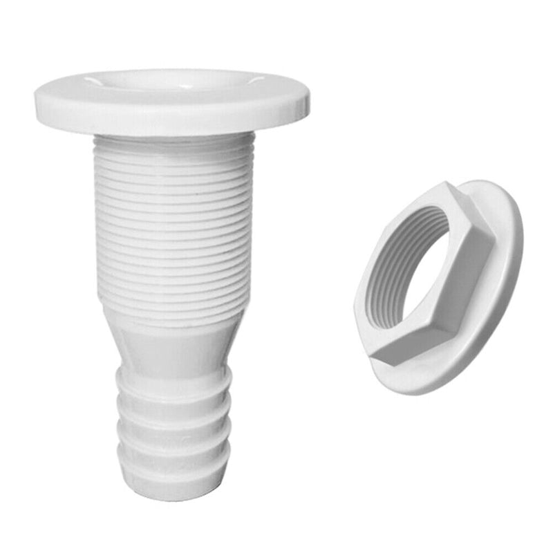 Thru Hull Bilge Pump Drain Vent Hose Fitting for Boat Marine Yachts (1) Newly