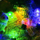 10 LED String Light Bulbs Solar Energy Hook Lamp Party Decor (Colorful)