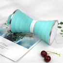 500mL Outdoor Fitness Riding Water Bottle Sport Collapsible Soft Silicone K