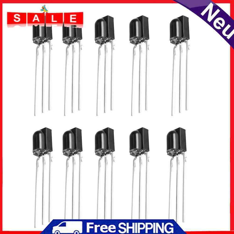 YouN CH1738 012 Infrared Receiver Module, 38 kHz, 10 pcs