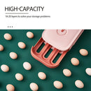 Drawer Type Egg Storage Box Home Refrigerator Fresh Keeping Holder (Pink) Newly