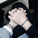 Charm Couples Bracelets Magnet Attraction Bracelet Heart Shaped Stainless Steel