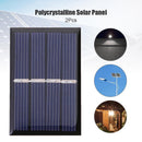 2V 140mA 0.28W Solar Cell Module Polycrystalline Solar Panel Charger (2pcs)