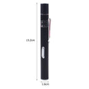 USB Charge LED Flashlight Medical Pen Light Mini Clip Nursing Lamp (Black)