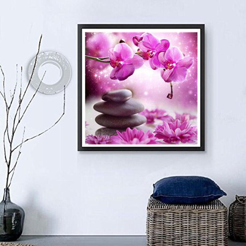 Flower 5D Full Drill Diamond Painting Embroidery DIY Cross Stitch Decor Newly