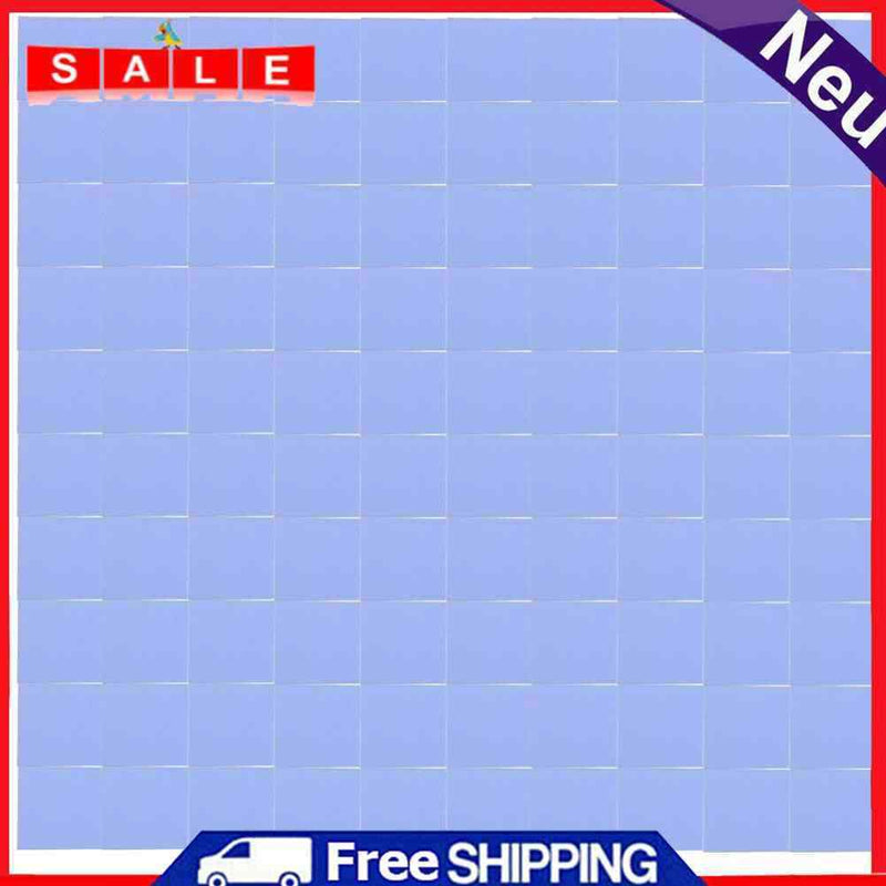 100Pcs 10X10X1mm Silicon Thermal Pad Heatsink Conductive Insulation Paste