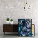 Oil Paint by Numbers Cute Leopard Canvas Artwork Living Room Picture Decoration
