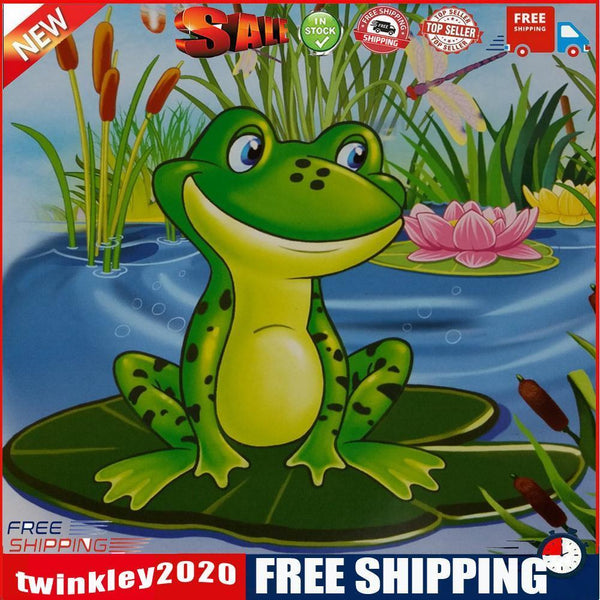 Frog on Pond Drawing 5D DIY Full Round Drill Picture Diamond Painting Kit
