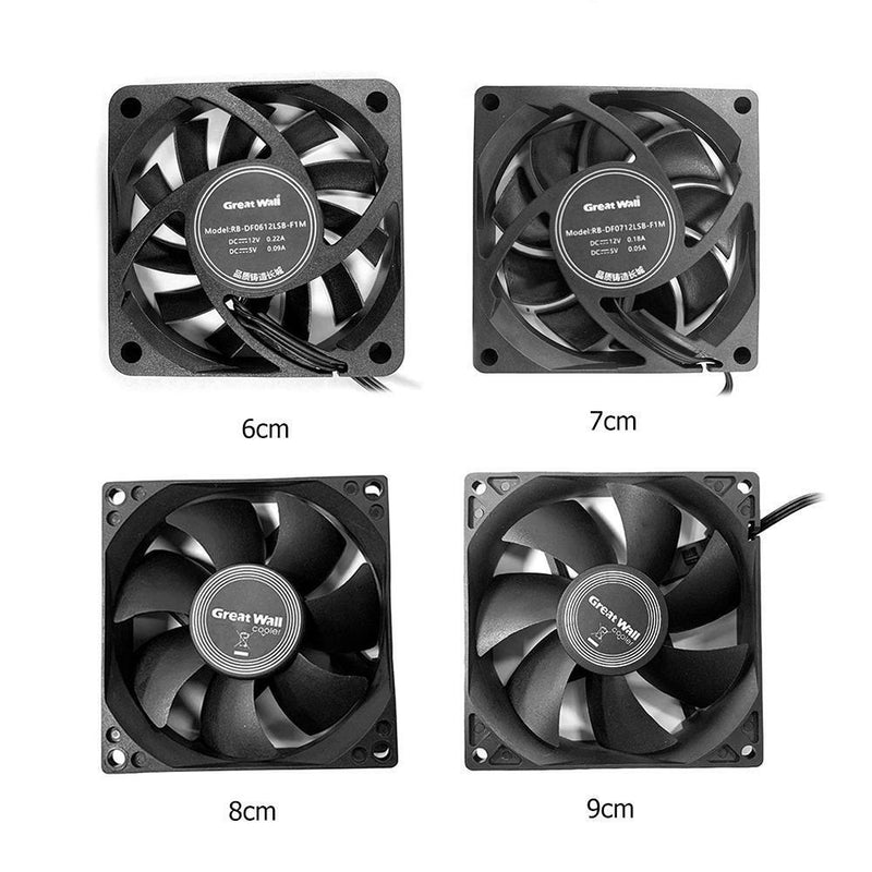 Silent Fan for Computer Cases Chassis Cooling Fan Hydraulic Bearing (9cm)