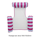 #A PVC Inflatable Water Hammock Pool Lounger Chair Floating Water Sports Party T