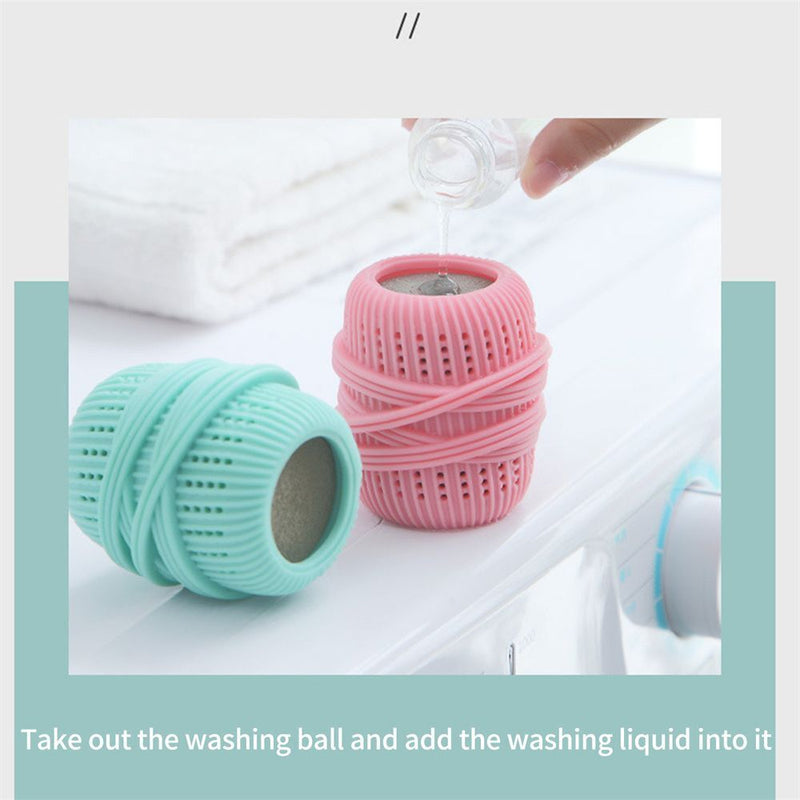 With Sponge Cleaning Ball Reusable Anti-tangling Anti-knotting Laundry Ball