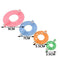 Pompom Maker Kit Knitting Crafts 4 Different Sizes Making 8PCS Hot Tools D2K1