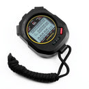 Digital Stopwatch Chronograph Sports Timer Stop Watch (Black/ 30 Tracks) Newly