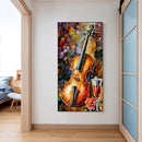 Abstract Guitar Oil Paint By Numbers Kit DIY Acrylic Painting on Canvas Drawing