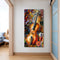 Abstract Guitar Oil Paint By Numbers Kit DIY Acrylic Painting on Canvas Drawing