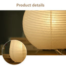 Nordic Paper Lantern Table Lamp Living Room Bedroom LED Decor Light (Round)