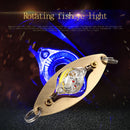 LED Fish Lamp Deep Underwater Eye Shape Fishing Bait Pesca Tackle (Blue)