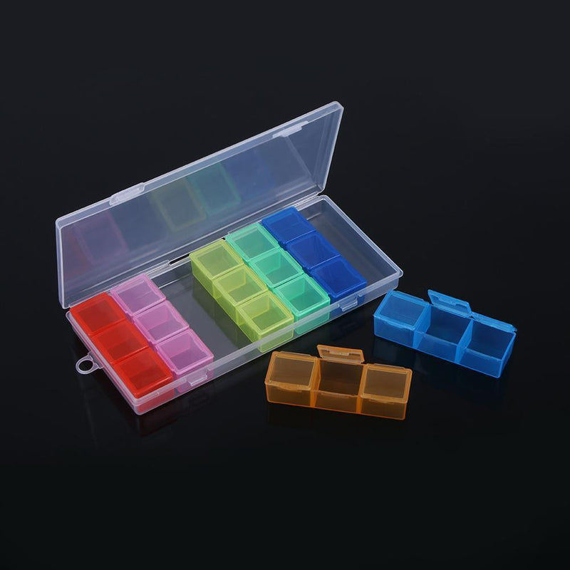 21 Slots Women Portable Jewelry Storage Box Portable Removable Ring Ha