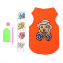 DIY Applique Diamond Vest Breathable Clothing Thin Puppy Clothes Pet Supplies