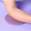 1 Pair Plank Workout Round Knee Pad Fitness Push-ups Yoga Mats (Purple)