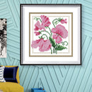 Partial Cross Stitch Kit April 14CT Counted DIY Needlework Decor (H426)