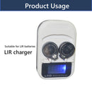 2 Slot LCD Button Battery Charger Recharging for LIR2016 / LIR2025 US Plug Newly