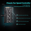 3P/4P Cooler Hub Speed Regulator Knob Computer Chassis Cooling Fan Adapter Part