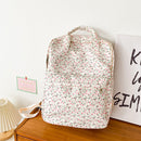 Fashion Floral Backpack Large Capacity Flower Student Travel Shoulder Rucksack