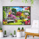 Colorful Garden 5D DIY Full Round Drill Diamond Painting Landscape Beadwork