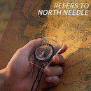 Compass Ruler Survive Tool Baseplate Measure Ruler Hiking Camping Compass