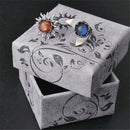 Jewelry Gift Bohemia Women Moonstone Sun and Moon Earring Celestial Ear Studs