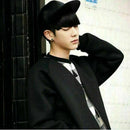 Black PU Flat Leather Sunshade Baseball Cap Trendy Hat Hop Men' Hip Korean W0N8