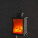 LED Fireplace Lantern Lamps Living Room Flame Christmas Night Light (B) Newly