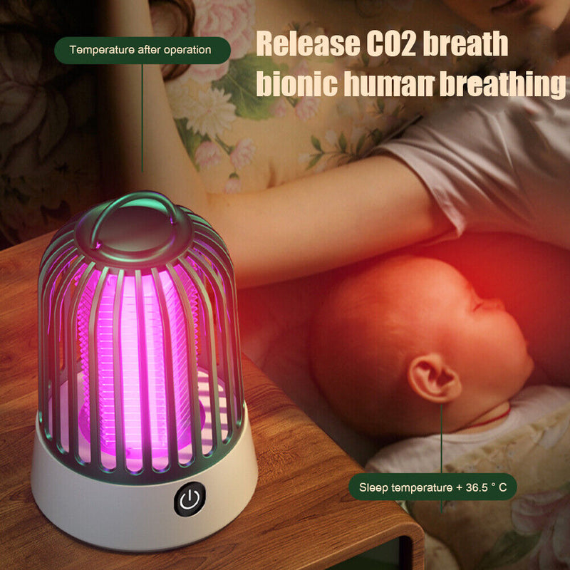 Electric Mosquito Killer USB Charging Bug Zapper Insect Fly Trap (Green) Newly